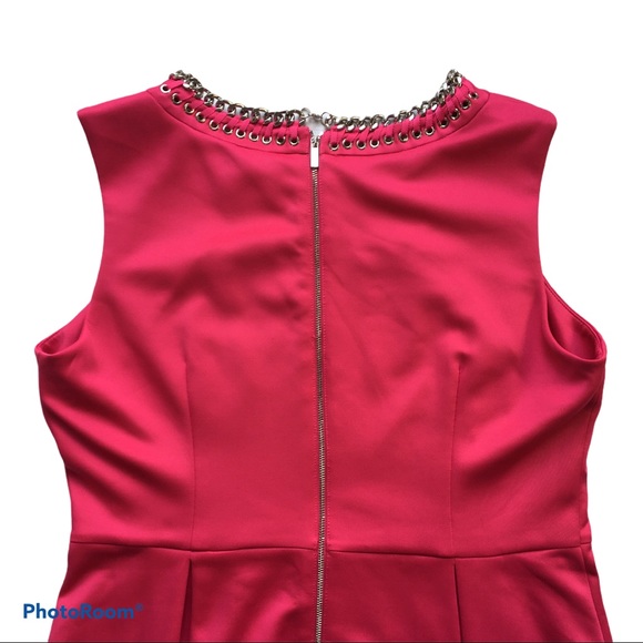 KARL LAGERFELD Hot Pink Knit Sleeveless Dress, 14 - Picture 5 of 13